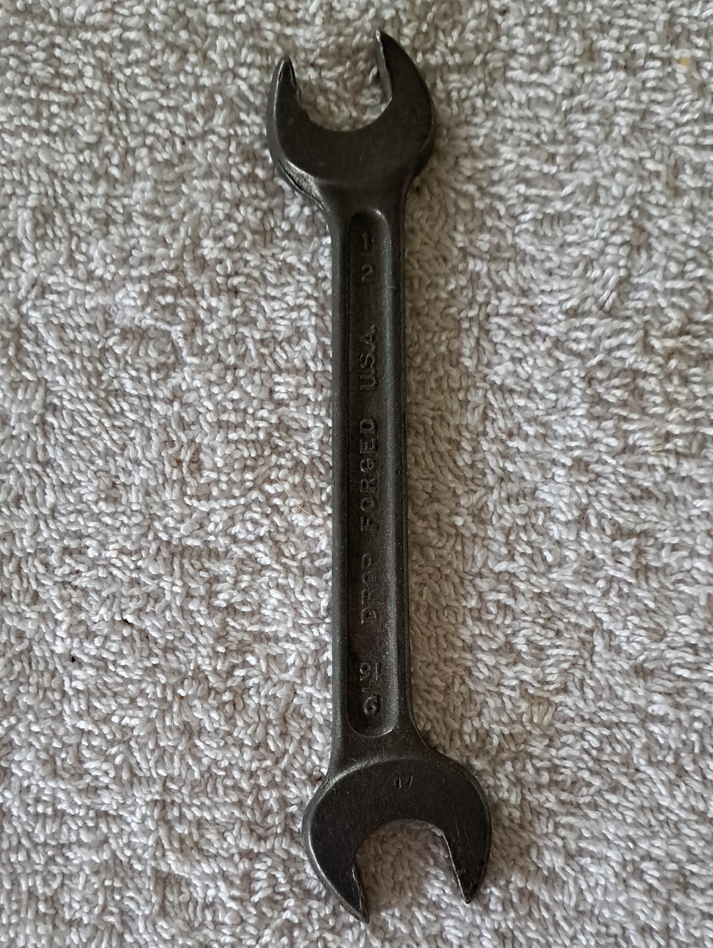 9/16"x1/2" Open Ended Wrench Length 5-1/2" USA